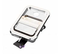 Bewinner Manija de Puerta Exterior Delantera Izquierda Cromada, Aleación de Repuesto con Orificio para Cerradura para Coronado 122 2010-2012 A1842228002