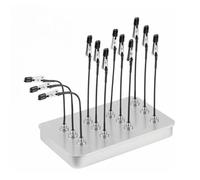 Bewinner Manos Amigas Magnéticas para Soldar, Soldar y Trabajar con PCB con 12 Clips Flexibles, Caja de Acero, Base Magnética Fuerte y Mandíbulas de Goma