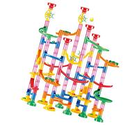 Bewinner Marble Run Bloques de Construcción Juego de Laberinto Colorido Educativo Juguete de Pista de Construcción para Niños y Adultos, Material Plástico 133 Piezas