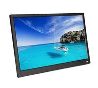 Bewinner Marco de Fotos Digital de 15,6 Pulgadas con Pantalla Táctil de 1920 X 1080, Marco de Fotos Digital WiFi, Reproductor de Música de Vídeo Montable en la Pared, Compartir (Enchufe de la UE)