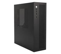 Bewinner MATX ITX Mini PC Case, Pequeña Caja de Computadora con Interfaz USB2.0, Ventilador de Refrigeración Dual Compatible con SSD HDD, Agujeros Reservados para Juegos, Construcción de Acero