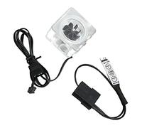 Bewinner Medidor de Enfriamiento de Agua para PC G1/4 Pulgadas, Acrílico para Indicador de Medidor de Flujo con Control Remoto Manual de 3 Vías, Impulsor G1/4 Thread 8 para de