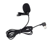 Bewinner Micrófono de cámara de acción portátil, micrófono omnidireccional de 360 ° Micrófono de Solapa con micrófono Micrófono para SJ6 SJ7 SJ360 - Plug-and-Play, Negro