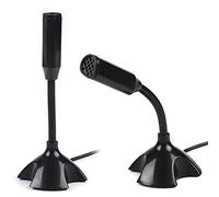 Bewinner Micrófono de Condensador, micrófono de Red Profesional USB para KTV/Chat Web/videoconferencia Web/Canto Web, micrófono de Soporte Flexible de Escritorio de Alta sensibilidad