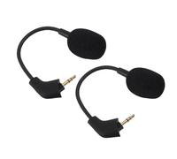 Bewinner Micrófono de Repuesto de Calidad de Sonido sin Pérdidas para Auriculares Cloud Core con Conector Chapado en Oro para Micrófono de Juego de 3,5 Mm, 2 Unidades
