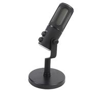 Bewinner Micrófono Dinámico, Interfaz XLR USB Patrón de Recolección de Cardioides RGB, Micrófono para Voz Vocal sobre Transmisión, Micrófono de Metal de Estudio con Mudo, Conector para