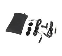 Bewinner Micrófono Lavalier, Clamp/Holder de Sonido Transparente en Micrófono de 3.5 Mm de 360 Grados Cable Omnidireccional 4.9 Pies con Parabrisas de para Computadora