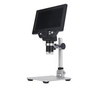 Bewinner Microscopio Digital LCD de 7 Pulgadas 1200X 1080P 12MP Microscopio de Soldadura con 8 Luces LED, Soporte Ajustable para Reparación de Teléfonos, Reparación de Relojes, Inspección de Monedas