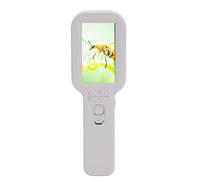 Bewinner Microscopio Digital Portátil, Aumento de 5X a 500X, Pantalla de 3,0 Pulgadas, Microscopio de Mano de Doble Lente para Exploración y Observación Natural (White)
