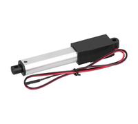 Bewinner Mini Actuador Lineal Eléctrico de 50 Mm de 30 N 30 Mm/s DC12 V Impermeable IP54 Movimiento Pequeño para Robot, Protección contra Sobrecorriente Aleación de Aluminio (Empuje 90N Velocidad