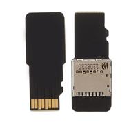 Bewinner Mini Cubierta de Tarjeta de Almacenamiento para Impresora 3D, Adaptador de Extensión de Tarjeta SD para Ender 3 V2, Ender 5 Pro, Voxelab Aquila Kobra, Chapado en Oro, Plug & Play, Paquete