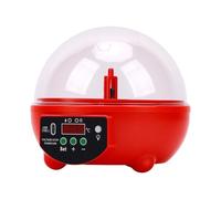 Bewinner Mini Incubadora de Huevos, 8 W, 6 Agujeros, Máquina Automática para Incubar Huevos con Luz de Vela para Pollo, Pato, Codorniz, Faisán, Incubadoras ABS para para Incubar con Respaldo de