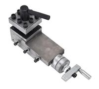 Bewinner Mini Portaherramientas de Torno, Conjunto de Rápido de 2 Vías, de 63 Mm, Bloque de Sujeción de 50 X 50 Mm, Hierro Fundido HT250 para Tornos 0618 12 14 Pulgadas