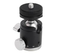 Bewinner Mini Rótula de Bola de Aleación de Aluminio con Tornillo de 1/4 de Pulgada y Soporte de Zapata Fría Cabeza de Bola de Trípode de Cámara Giratoria de 360 Grados para Soporte de Teléfono