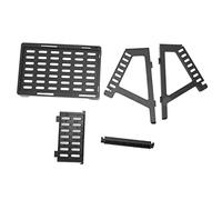 Bewinner Mini Soporte para Impresora de Códigos de Barras, Portaetiquetas Térmicas ABS Ligero Que Ahorra Espacio para Máquinas Etiquetadoras Generales, Admite Rollo de Papel de 110 Mm y Hojas (Black)