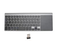 Bewinner Mini Teclado con Panel Táctil, Conectividad 2,4G, Diseño Ergonómico para Ordenador Portátil TV, Sistemas iOS