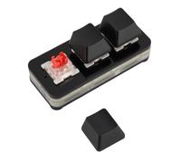 Bewinner Mini Teclado de 3 Teclas Teclado USB para Juegos Teclado Programable Personalizable RGB con Interruptor Rojo para Trabajo de Oficina, Plug and Play para, OS X y Pi (Black)