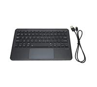 Bewinner Mini Teclado Inalámbrico Operación Sensible Multi Touch Pequeño Teclado Portátil Recargable Compatible para, para, para Tableta iOS (Negro)