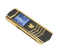 Bewinner Mini Teléfono Móvil, 1.5in 2G Network Dual SIM Pocket Small Phones, 1600mAh Tiny Mobile Phone para Niños Estudiantes Mayores (Oro Negro)