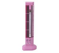 Bewinner Mini Ventilador de Torre de Escritorio, Ventilador Portátil sin Aspas con Luz para Trabajo y Ocio, Diseño de Enchufe USB, Rosa Compacto y Elegante (PINK)