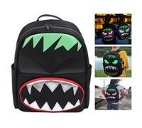 Bewinner Mochila LED de Gran Capacidad - 32x64-14,17 X 11,02 X 3,94 Pulgadas, Programable, Resistente al Agua, Ideal para Viaje, Motocicleta, Ciclismo y Senderismo