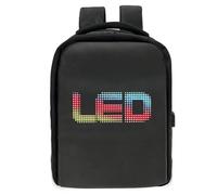 Bewinner Mochila para Computadora Portátil con Pantalla LED, Mochila para Computadora Portátil DIY, Mochila de Viaje Impermeable para Hombro, Mochila LED Bluetooth Inteligente con Panel