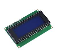 Bewinner Módulo de Pantalla LCD IIC I2C 2004, Pantalla LCD con Retroiluminación Azul de 20x4 con Adaptador, 98x60 Mm para