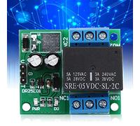 Bewinner Módulo de relé DPDT DC6-24V Biestable Autoblocante Bipolar de Doble Tiro Control de Pulso bajo Tablero de relé 5A con Indicador de Polaridad Inversa para Control de Conmutación (DC5V)