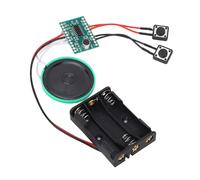Bewinner Módulo de Voz Grabable de 4 Minutos con Control de Botones y Micrófono, Chip de Sonido Musical DIY con Altavoz para Tarjetas de Felicitación, Cajas de Regalo, álbumes de