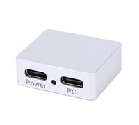 Bewinner Módulo Divisor de Señal de Alimentación USB C, Separador de Energía y Datos USB 2.0 de Aleación de Aluminio con 3 Puertos Tipo C para Tabletas de Control Industrial RasPi y