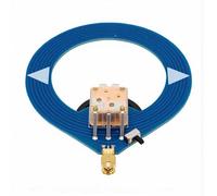 Bewinner Módulo PCB de Mini Bucle de Onda Corta con Antena SW Compacta Donut, Antena Resonante de Banda Estrecha de 4MHz-24MHz para Viajes Portátiles, Azul