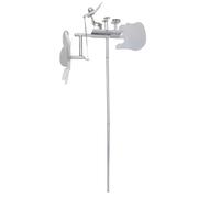 Bewinner Molino de Viento de Baterista Hecho a Mano, Hilandero de Viento de Metal Industrial Vintage único con Baterista en Movimiento, Escultura Cinética Impulsada por ePatio, Césped (Silver)