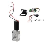 Bewinner Motor con Engranaje de 12 V CC, Reducción de Velocidad de Gusano, Eje de 8 Mm, 5840-31ZY, Motor de Engranaje de Alto par de 50 RPM con Regulador de Velocidad PWM para Máquina de Cortina,