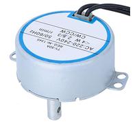 Bewinner Motor Síncrono de Control Remoto TY-50A 220-240V para Ventilador de Cabeza Móvil Unidad de Reducción CW/CCW, Motor de Repuesto de Baja Potencia con Diámetro de Husillo de 7 Mm
