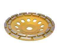 Bewinner Muela Abrasiva de Copa de Diamante de 180 Mm para Hormigón, Granito, Piedra, Mármol, Diseño Segmentado de Doble para Rectificado Rápido en Seco/húmedo, Se Adapta a Amoladoras Angulares de