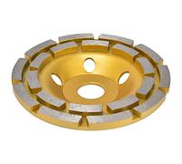 Bewinner Muela Abrasiva de Copa de Diamante de 180 Mm para Hormigón, Granito, Piedra, Mármol, Diseño Segmentado de Doble para Rectificado Rápido en Seco/húmedo, Se Adapta a Amoladoras Angulares de