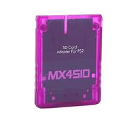 Bewinner MX4SIO SIO2SD Adaptador de Tarjeta de Micro Almacenamiento para, Lector de Tarjetas Estable Hecho a Mano, Reemplazo Azul Transparente para Accesorio Homebrew OPL (Púrpura translúcido)