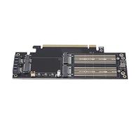Bewinner NVMe M.2 a PCIE X4 / X8 / X16 Tarjeta Adaptadora NGFF MSATa Expansion Heat Sink Converter NVMe M-Key + AHCI B-Key + MSATa Tres Interfaces