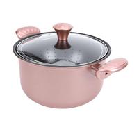 Bewinner Olla de Acero Inoxidable con Tapa de 10 Cuartos, Olla de Inducción Antiadherente de 26 Cm para Sopa, Estofado, Pasta, Cacerola Resistente para Gas, Estufa Eléctrica, Asas