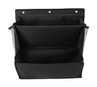 Bewinner Organizador de Zapatos para Colgar en la Pared, Estante de 2 Niveles de Tela Oxford que Ahorra Espacio con Ganchos Adhesivos para Puerta, RV, Gabinete, Ideal para Zapatos, Calcetines, (BLACK)