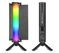 Bewinner Palo de Luz de Vídeo LED RGB de Mano, Varita de Luz RGB de 1800 K-9000 K, de Relleno de Fotografía Portátil con 192 LED de Alto CRI 20 Modos de Escena para Retratos de