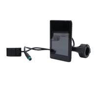 Bewinner Panel de Pantalla LCD para Bicicleta Eléctrica, Medidor de Velocidad Nítido para Patinete, USB, 24V, 36V, 48V, 60V, Conector Resistente Al Agua para la Mayoría de los Ciclistas, ABS