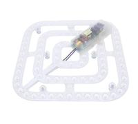 Bewinner Panel de Reemplazo de Luz del Ventilador de Techo de 40 W, 3 Temperatura de Color, sin Parpadeo, Modernización Cuadrada Que Ahorra Energía para la Cocina del Dormitorio de la