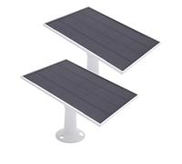 Bewinner Panel Solar de 8W para Cámara Blink Outdoor 4 |Soporte Ajustable de 360°, Resistente Al Agua IP65, Silicio Monocristalino de Alta Eficiencia, Carga Micro USB y USB C