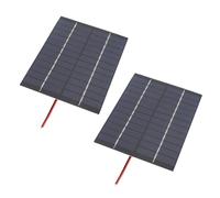 Bewinner Panel Solar Pequeño de 12 V con Carga Rápida para Actividades Al Aire Libre, Práctico Cargador de Panel Solar para Electrónica 2 Piezas