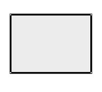 Bewinner Pantalla de Proyección para Proyector 60-100 Pulgadas HD 4:3 Plegable Antiarrugas Portátil Lavable para Cine en Casa y Películas al Aire Libre Montaje en Pared o Techo