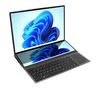 Bewinner Pantalla Dual para Computadora Portátil Delgada de 16 Pulgadas, Computadora Portátil con Pantalla Táctil de 14 Pulgadas, DDR4 de 32 GB, SSD de 512 GB, para Procesador Core I7,