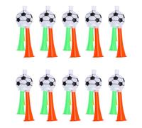 Bewinner Paquete de 10 Bocinas de Estadio, Bocinas de Aire, Matracas para Eventos Deportivos, Fútbol, celebración de Fiestas, de Animación Ruidosas con Cordones (ABS 2)