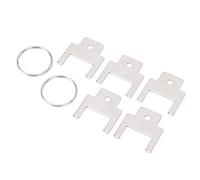 Bewinner Paquete de 5 Llaves para Dispensador de Toallas de Papel de Acero Inoxidable 770301, Llave de Repuesto para Dispensadores de Papel Higiénico Kimberly Clark con Llaveros
