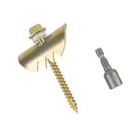 Bewinner Paquete de 50 Clavos de Grapas para Cercas de Acero Inoxidable de 2 Pulgadas, Clavos Galvanizados para Sujetadores de Cercas para de Malla de Alambre, Tejidas, con Dientes Reforzados,